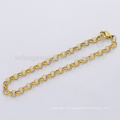 Aço inoxidável ouro link cadeia mulheres moda pulseira de vidro flutuante encantos locket